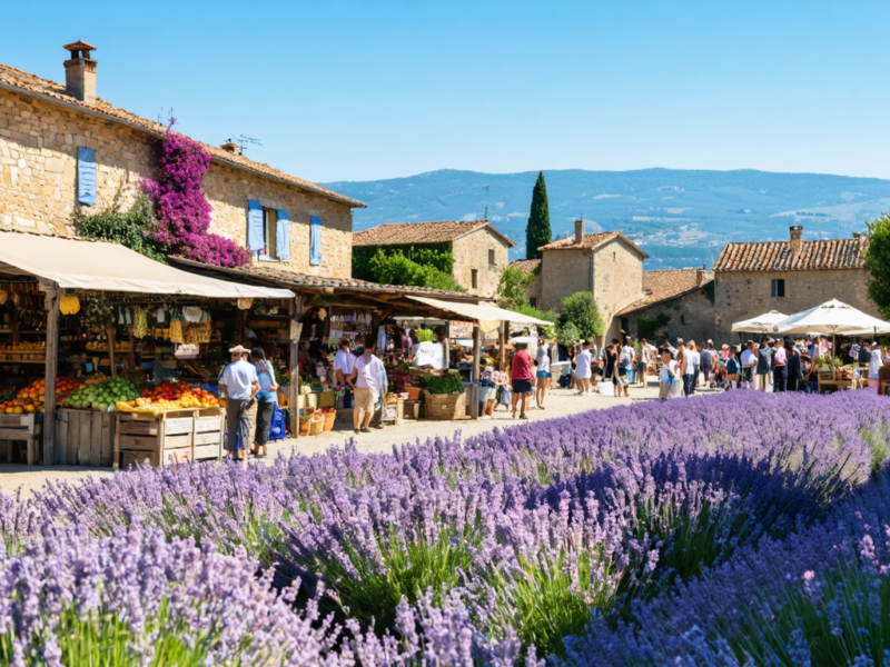 À la découverte de la Provence vraie : champs de lavande, marchés pittoresques et villages enchanteurs