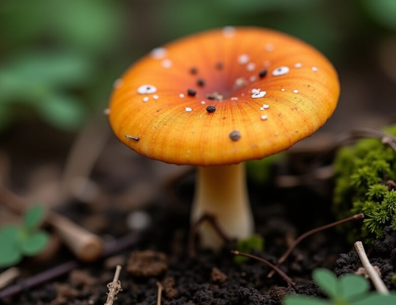 Comment reconnaître aisément un champignon orange sur bois mort