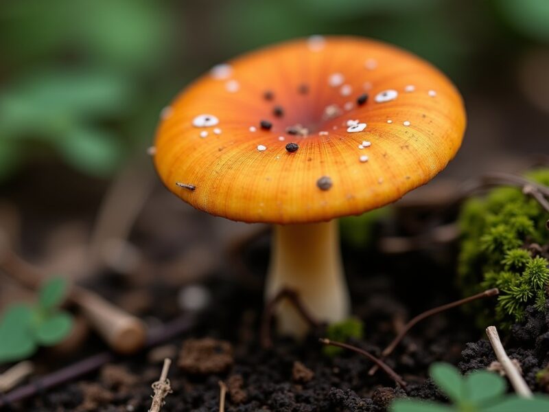 Comment reconnaître aisément un champignon orange sur bois mort